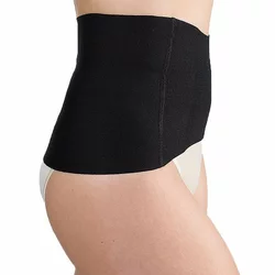 Eusana Nierenwärmer anatomisch 100% Seide S schwarz