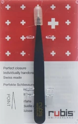 rubis Pinzette spitz schwarz Inox