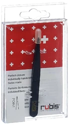 rubis Pinzette spitz schwarz Inox