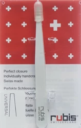 rubis Pinzette gerade weiss Inox
