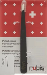 rubis Pinzette schräg schwarz Inox