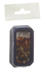 Amberstyle Bernsteinkette multicolor glanz 32cm mit Karabinerverschluss