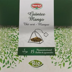 morga Mango Grüntee Pyramidenbeutel Bio
