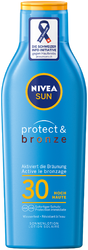 NIVEA Sun Protect & Bronze Sonnenlotion LSF 30 aktiviert die Bräunung