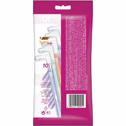 BiC Twin Lady 2-Klingenrasierer für die Frau Pastellfarben assortiert