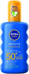 NIVEA Sun Protect & Moisture pflegendes Sonnenspray LSF 50+