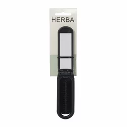 Herba Klappbürste mit Spiegel schwarz