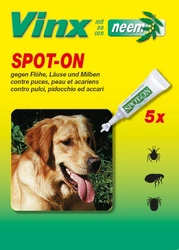 Vinx Spot On Tropfen mit Neem Hund
