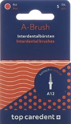 top caredent A12 IDBH-RK Interdentalbürste rot konisch >1.6mm