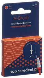 top caredent A12 IDBH-RK Interdentalbürste rot konisch >1.6mm