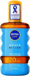NIVEA Sun Protect & Bronze Sonnenöl LSF 20 aktiviert die Bräunung
