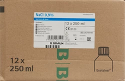 Braun 0.9 % 250ml west ecotainer