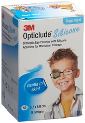 Opticlude Silicone Augenverband 5.7x8cm Maxi Boys