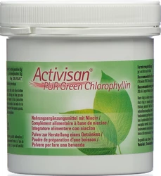 Activisan PUR Green Chlorophyllin Pulver Nahrungsergänzung mit Niacin