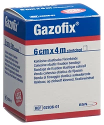 Gazofix kohäsive Fixierbinde 6cmx4m hautfarben latexfrei