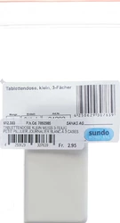 Sahag Tablettendose klein 6.5x3.5cm weiss 3-teilig