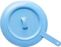Sundo Steckbecken ø31cm blau mit Griff und Deckel