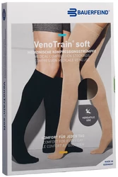 BAUERFEIND VenoTrain Soft KKL2 AD M normal/long geschlossene Fussspitze schwarz