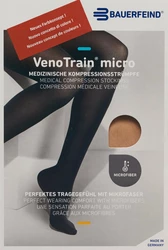 VenoTrain Micro A-D KKL2 M plus/long offene Fussspitze creme