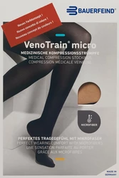 BAUERFEIND VenoTrain Micro KKL2 AD M normal/long offene Fussspitze creme