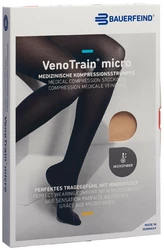 BAUERFEIND VenoTrain Micro CCL2 AD M normal/short pied ouvert creme