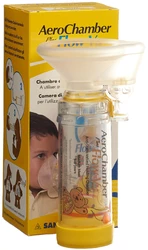 AeroChamber PLUS Flow-Vu mit Maske (1-5 Jahre) gelb
