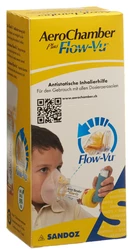 AeroChamber PLUS Flow-Vu mit Maske (1-5 Jahre) gelb