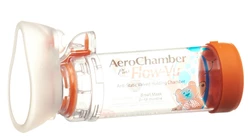 AeroChamber PLUS Flow-Vu mit Maske (0-18 Monate) orange