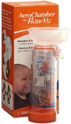 AeroChamber PLUS Flow-Vu mit Maske (0-18 Monate) orange