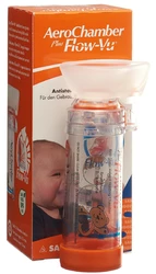 AeroChamber PLUS Flow-Vu mit Maske (0-18 Monate) orange