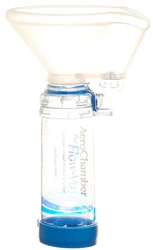 AeroChamber PLUS Flow-Vu grosse Maske blau
