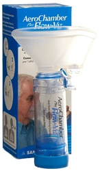 AeroChamber PLUS Flow-Vu grosse Maske blau
