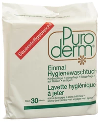 Puroderm lavettes hygiéniques jeter