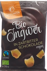 Landgarten Ingwer in Zartbitterschokolade Bio Fairtrade