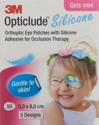 Opticlude Silicone Augenverband 5x6cm Mini Girls