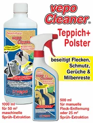 vepoCleaner Teppich + Polster Konzentrat Sprühextraktion bis 50m2