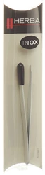 Herba Pinzette schräg Inox weiss