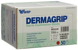 Dermagrip Untersuchungs-Handschuhe Latex M steril