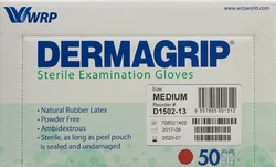Dermagrip Untersuchungs-Handschuhe Latex M steril