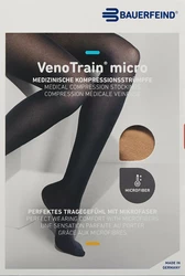 VenoTrain MICRO AG KKL2 XL plus/short offene Fussspitze creme Haftband Spitze