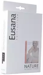 Eusana Knie-und Ellbogenwärmer anatomisch S beige mit Silikonhaftband