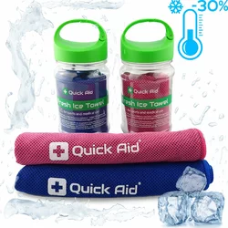 Quick Aid Fresh Ice Towel 34x80cm blau