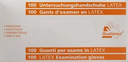 Qualimed Untersuchungshandschuhe Latex S gepudert unsteril
