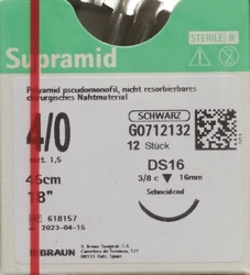 Supramid 45cm DS 16 4-0 schwarz