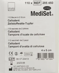 MediSet Cellodent Tupfer 4x5cm steril