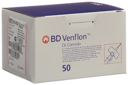 BD Venflon Venenverweilkatheter mit Zuspritzventil 20G 1.0x32mm Luer-Lok rosa