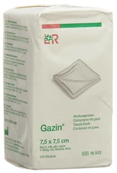 Gazin Mullkompressen 7.5x7.5cm 8-fach unsteril