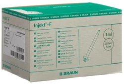B. Braun Injekt F Spritze 1 ml ohne Kanüle