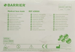 BARRIER OP Maske Spezial TypII grün Bindebänder