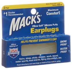 Macks Earplugs transparent